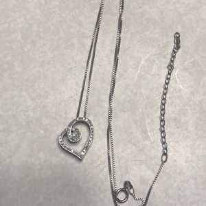 Diamond Heart Pendant Necklace